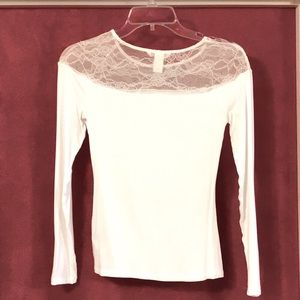 H&M cute lace and polyester top.